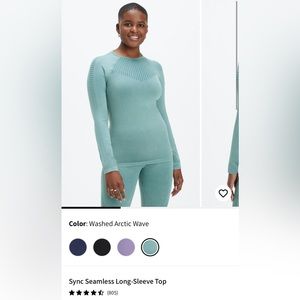 NWT Fabletics Long Sleeve top